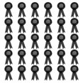 thumbnail image 1 of Uxcell 15.5 x 8 cm Polyester Blank Award Ribbon Prize Ribbon Award Medal Winner Ribbon for Parties 30 Pcs Black, 1 of 5