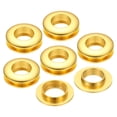 thumbnail image 2 of PATIKIL 5mm 1/5 Inch  Solid Brass Hole Eyelets, 4 Pcs Flat Self Backing Grommets With Washer For Shoes Clothes Crafts Bag Leather Craft Bronze 2 of 13