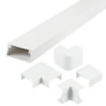 thumbnail image 1 of Uxcell 15.7"Lx1.5"Wx0.7"H Cable Raceway Kit Cord Cover Wire Hider Channel on Wall, 1 of 6