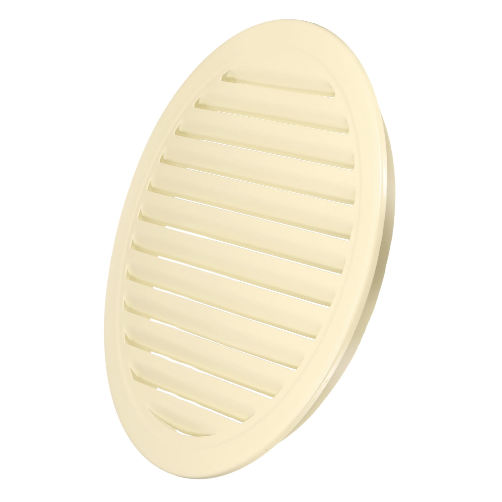 Uxcell 15.7" Round Air Vent, Louver Grille Cover Aluminum Alloy Soffit Vent HVAC Ventilation for Ceiling Wall Roofing Bathroom Kitchen Garage Duct Shed Garage, Beige