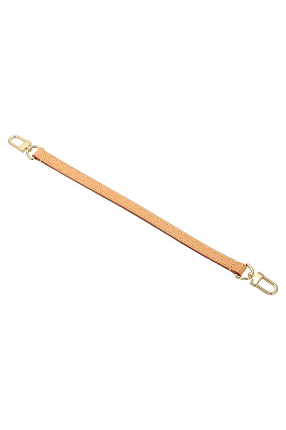 15 Inch Genuine Leather Purse Strap, 0.59 Inch Wide Short Shoulder Bag Strap Replacement Purse Straps Replacement for Women DIY Handbag Underarm Shoulder Bags, Tan