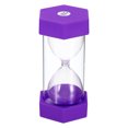 thumbnail image 1 of Uxcell 15 Min Sand Timer,Hexagon with Plastic Cover,Count Down Sand Clock Glass Purple, 1 of 5