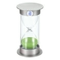 thumbnail image 1 of Uxcell 15 Minute Sand Timer, Sandy Clock, Count Down Sand Glass, Green Sands, 1 of 5