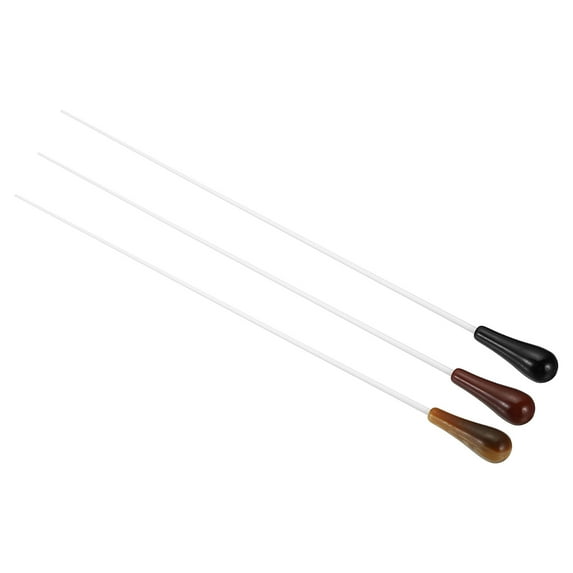 Uxcell 15" Music Conductor Baton,3Pcs Orchestra Baton Resin Handle Yellow,Red,Black
