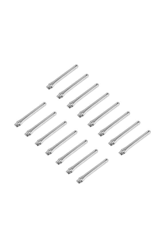 15 Pack 11mm Watch Band Link Cotter Pin, Stainless Steel 1mm Dia. Silver Tone