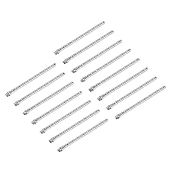 Uxcell 15 Pack 24mm Watch Band Link Cotter Pin, Stainless Steel 1mm Dia. Silver Tone