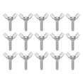 thumbnail image 1 of Uxcell 15 Pack 3/16-24" x 5/8" Wing Butterfly Screw Bolts, 304 Stainless Steel Machine Fastener, Thumb Hand Screws for Electronic Equipment, Silver Tone, 1 of 6