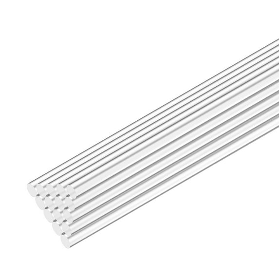 Uxcell 15-Pack Acrylic Round Rods, 11.81 x 0.12 Inch/ 300 x 3 mm Clear Acrylic Dowel Rods Sticks Plastic Sticks Strip for DIY Crafts Lighting Gardening Decorations