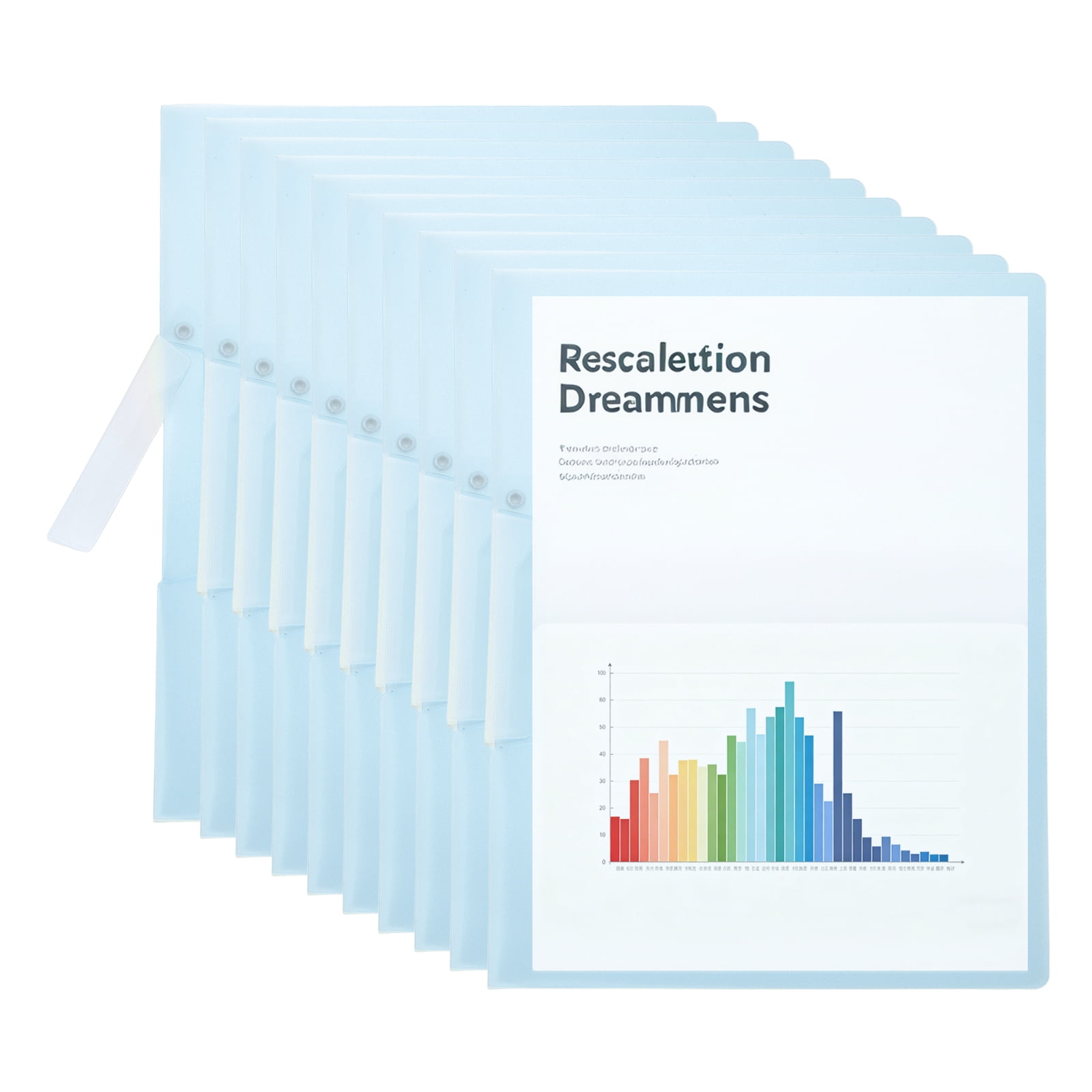 Uxcell 15 Pack Clear Report Covers with Swing Clip, 11.8