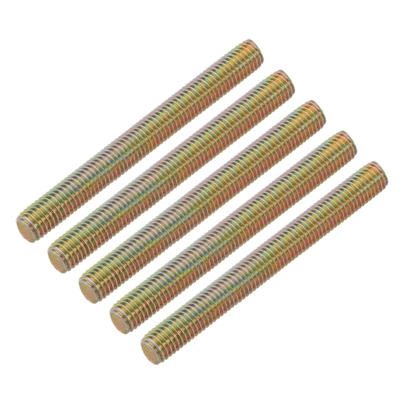 Uxcell 15 Pack Fully Threaded Rod, M10-1.5x95mm Carbon Steel Long Thread Screw