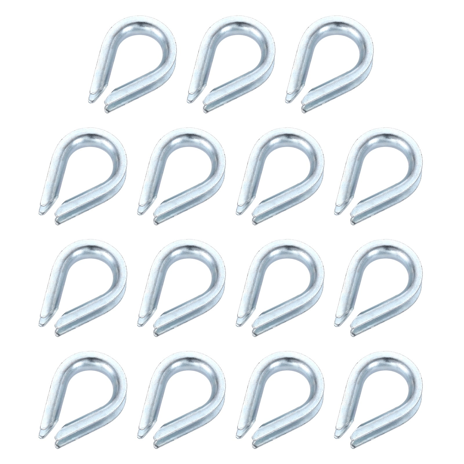 Uxcell 15 Pack Wire Rope Thimble, 3/16
