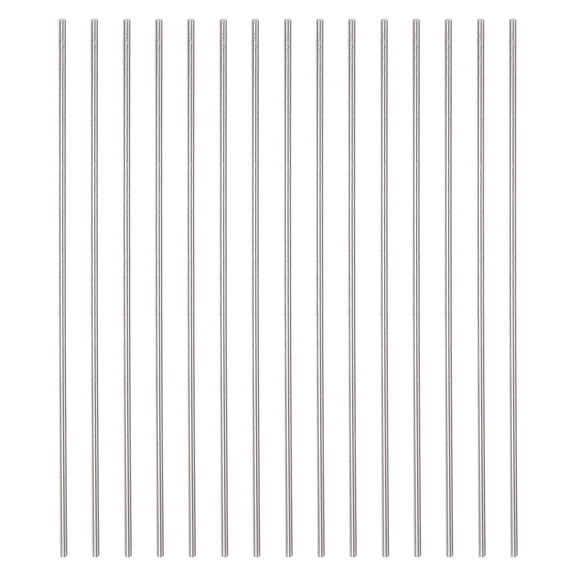 Uxcell 15 Packs 1.5mm x 100mm High Speed Steel (HSS) Round Rod Lathe Bar Stock DIY Tool