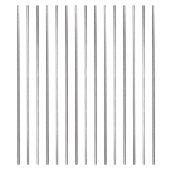 Uxcell 15 Packs 1.6mm x 100mm High Speed Steel (HSS) Round Rod Lathe Bar Stock DIY Tool