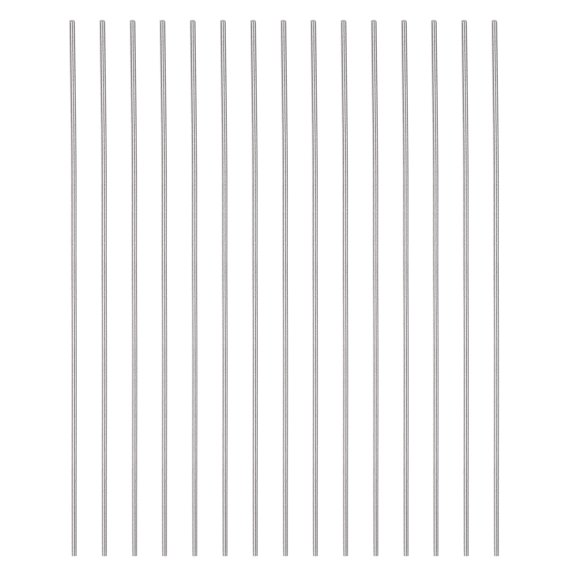 Uxcell 15 Packs 1mm x 100mm High Speed Steel (HSS) Round Rod Lathe Bar Stock DIY Tool