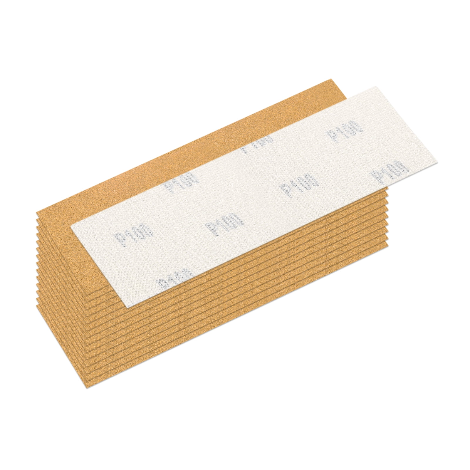 Uxcell 15 Pcs 100 Grit Sandpaper, 1.2 x 3.5 Inch Sand Paper Hook and ...