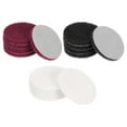 thumbnail image 1 of Uxcell 15 Pcs 3 Inch Nylon Hoop Scrubbing Pad 400/800/2000 Grits Scrubber Scouring Pads Hoop and Loop Surface Conditioning Disc, Red/Grey/White, 1 of 5