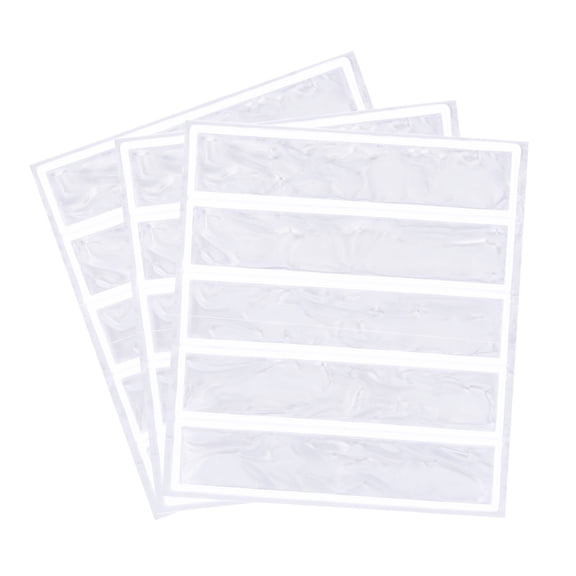 Uxcell 15 Pcs 5x1 Inch Reflective Adhesive Sticker for Backpacks Bicycles, White