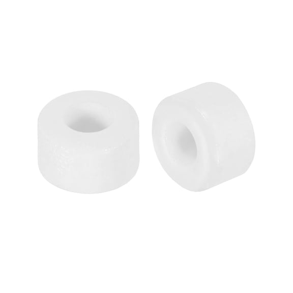 Uxcell 15 Pcs Ceramic Washers, 3.5 x 8 x 5mm Round Flat Washers Heat Resistant Insulated Protection Spacer for Cable Bundle, Wire Protection