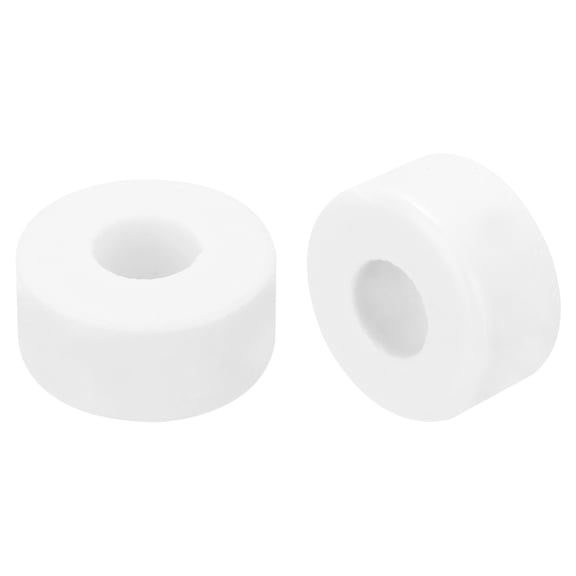 Uxcell 15 Pcs Ceramic Washers, 6.5 x 16 x 8mm Round Flat Washers Heat Resistant Insulated Protection Spacer for Cable Bundle, Wire Protection