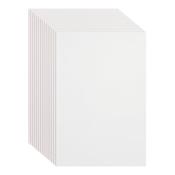 Uxcell 15 Pcs EVA Foam Sheet, 11.8 x 7.9 Inch 2mm Thick Glitter Self Adhesive Foam Sheets Sparkle Foams Paper for Classroom Scrapbooking DIY Handcraft Art Craft Project, White