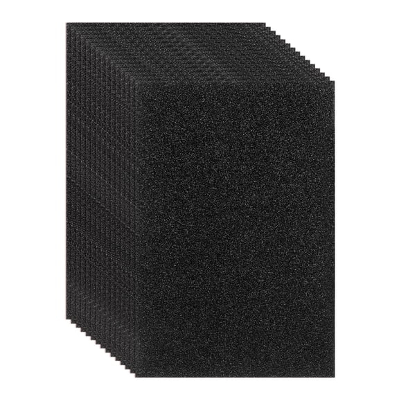 Uxcell 15 Pcs EVA Foam Sheet, 11.8 x 7.9 Inch 2mm Thick Glitter  Foam Sheets Sparkle Foams Paper for Classroom Scrapbooking DIY Handcraft Art Craft Project, Black