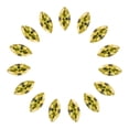 thumbnail image 1 of Uxcell 15 Pcs Horse Eye Shape Rhinestones, 10 x 5 mm Marquise Point Back Rhinestone Beads Glass Crystal Faceted Gems for Jewelry Making DIY Crafts Costume Crystal, Gold Yellow, 1 of 7