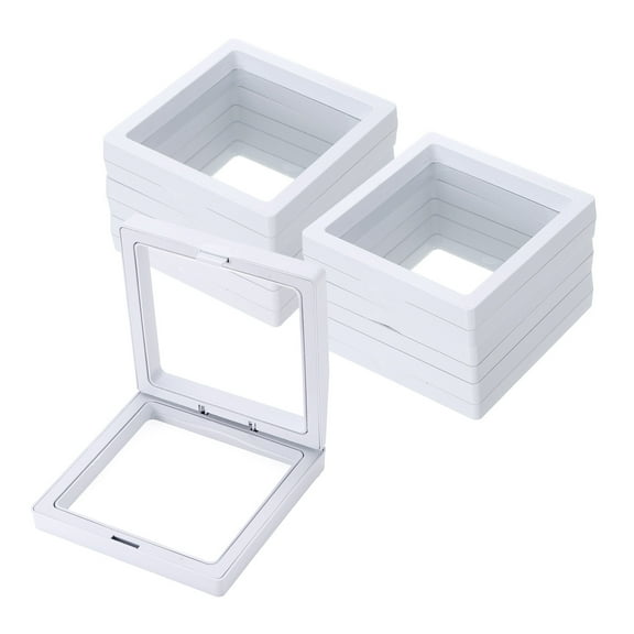 Uxcell 15 Pcs Press on Nail Storage Box Packaging Box Nail Display Box Case Organizer for Nail Art Jewelry Gifts Home Storage Supplies, White