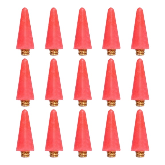 Uxcell 15 Pcs Wax Head Tips, Rhinestone Picker Tool Wax Pencil Tips Replacement, Gem Picker Accessories for Diamond Art Painting Nail Dual-Ended Dotting Pen DIY Craft, Red