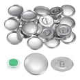 thumbnail image 1 of Uxcell 15 Sets Self Cover Button Kit 27mm Aluminum Button with Tools for DIY, 1 of 7