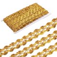 thumbnail image 1 of Uxcell 15 Yard Sequins Beaded Lace Trim 1.1 inch Wave Braid Trim Strip for Crafts, Embellishments, Costume Gold, 1 of 6
