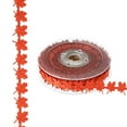 thumbnail image 1 of Uxcell 15 Yards Red Maple Leaf Ribbon, Leaves Trim Rope Artificial Leaf String for Christmas, 1 of 5
