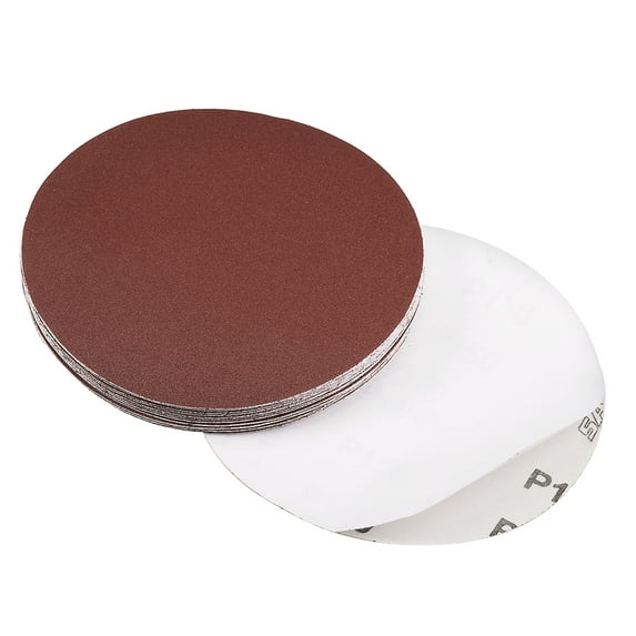 Uxcell 150 Grits Sanding Discs Hook and Loop Wet Dry Sandpaper Sander Aluminum Brown 20pcs