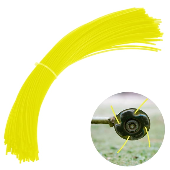 Uxcell 150-Pack Pre-Cut Trimmer Line, 0.095 Inch x 12 Inch Round Nylon String, Replacement Line for Trimming Grasses and Weeds [Yellow]