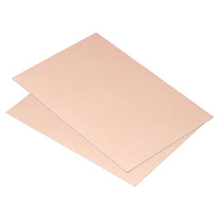 Uxcell 150 x 100 x 1.2mm FR4 Double Side PCB Copper Clad Board 2 Pack