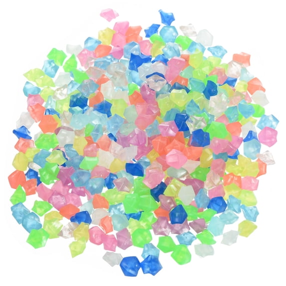 Uxcell 1500Pack Glow Rocks 8-10mm Decoration Pebbles Luminous Stones Decor Multicolored
