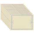 thumbnail image 1 of Uxcell 150Gsm 11.6x8.3 Blank Diploma Award Certificate Paper, Yellow Paper Blue Border, 10Pcs, 1 of 5
