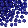 thumbnail image 1 of Uxcell 150Pack 10mm Rhinestone Clay Beads, Polymer Clay Crystal Bead Bulk for DIY Bracelet (Deep Blue), 1 of 6