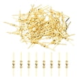thumbnail image 1 of Uxcell 150Pcs Chandelier Connector Clip, 33mm/1.3" Copper Crystal Chandelier Pin, Lamp Connectors Clips Replacement for Fastening Crystals Lamp Ceiling Light Parts, Golden, 1 of 6