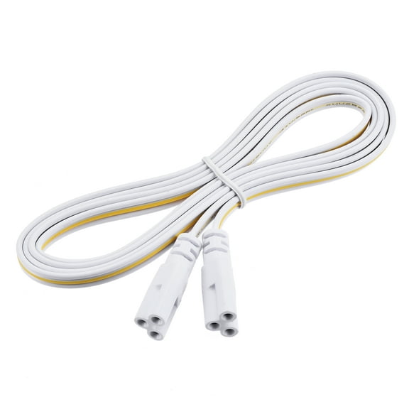 Uxcell 150cm Double End 3 Pin Cords T4 T5 T8 LED Tubing Lamp Connecting Wire 4 Pack