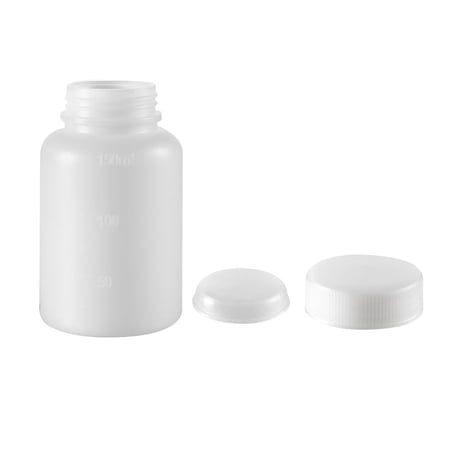 Uxcell 150ml /5oz Plastic Wide Mouth Lab Reagent Bottle