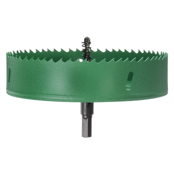 Uxcell 150mm (5-29/32") M42 HSS (High Speed Steel) Bi-Metal Hole Saw Cutter for Wood Plastic Metal