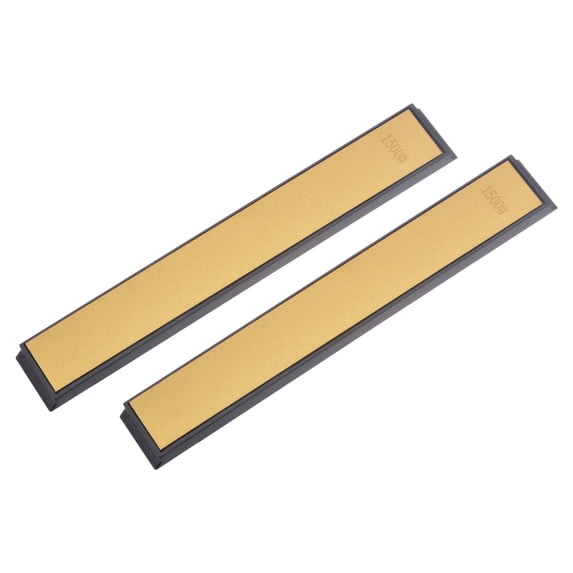 Uxcell 150mm x 20mm 1500 Grits Titanium Coated Diamond Whetstone Sharpening Stone 2 Pack