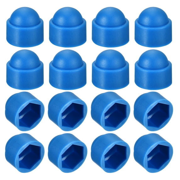 uxcell-150pack-hex-nut-cover-m12-blue-plastic-dome-nut-protection-cap