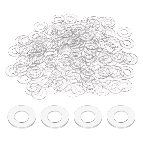 Uxcell 150Pcs M6 Flat Washers 6mm ID 12mm OD 1mm Thick Sealing Gasket Ring Spacer Water Hose Washers Replacement for Water Pipe Hose