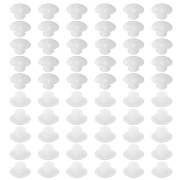 Uxcell 150pcs Pegboard Hook Locks, Pegs Board Plugs Shelf Hook Stopper Clips Fits 1/4 Inch Pegboard Hooks for Stopping Hooks from Falling Off(Clear)