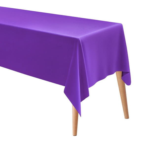 Uxcell 150x300cm Rectangle Tablecloth, Thickened Polyester Table Cloth Deep Purple