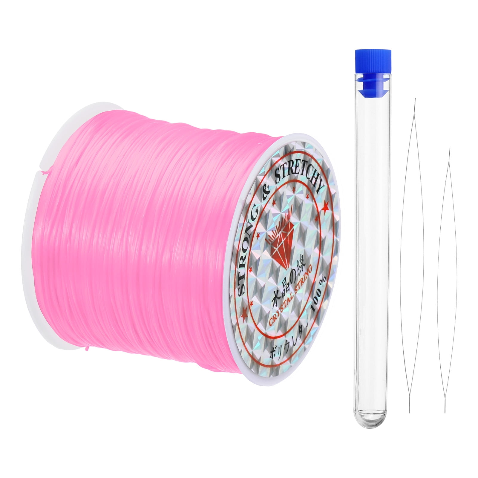 Uxcell 151Ft 0.7mm Stretchy Bracelet String Set, Craft Cord with Needle ...