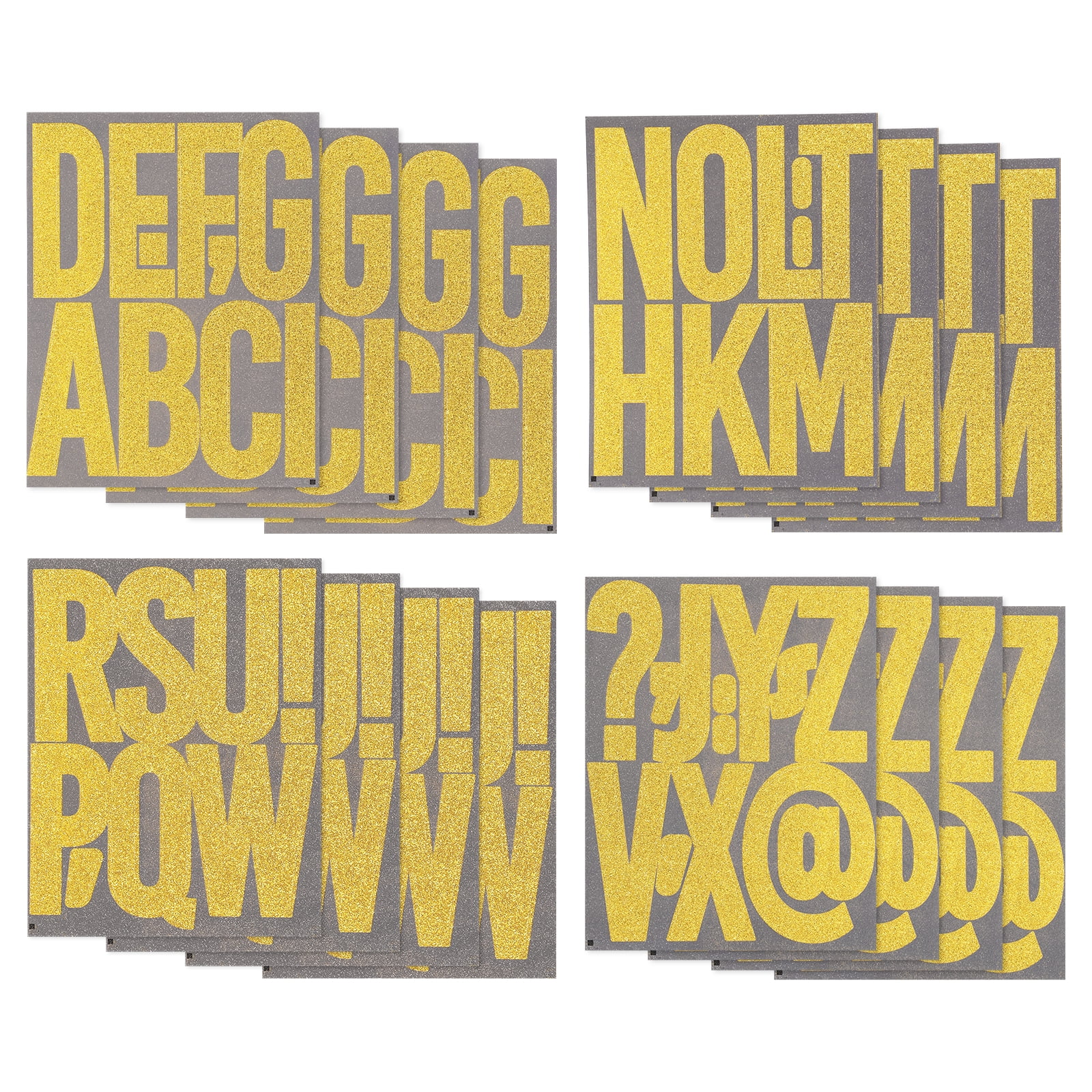 Uxcell 152Pcs Glitter Bulletin Board Letters, 5 Inch Poster Board ...