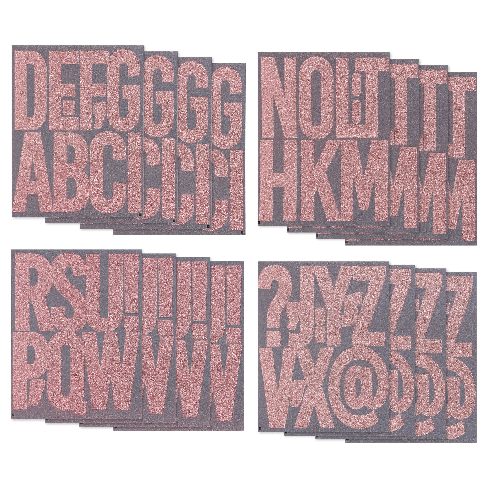 Uxcell 152Pcs Glitter Bulletin Board Letters, 5 Inch Poster Board ...
