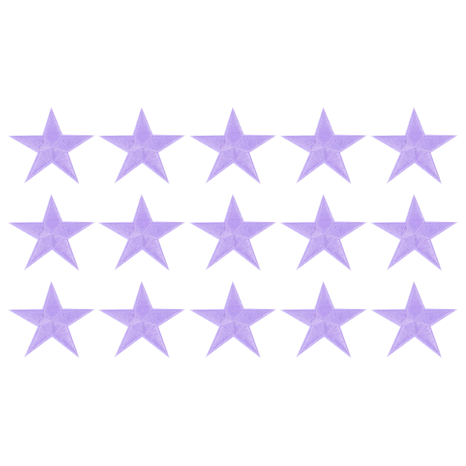 16Pcs Iron-on Star Patches - Red Embroidered Appliques For DIY & Repair - View #2